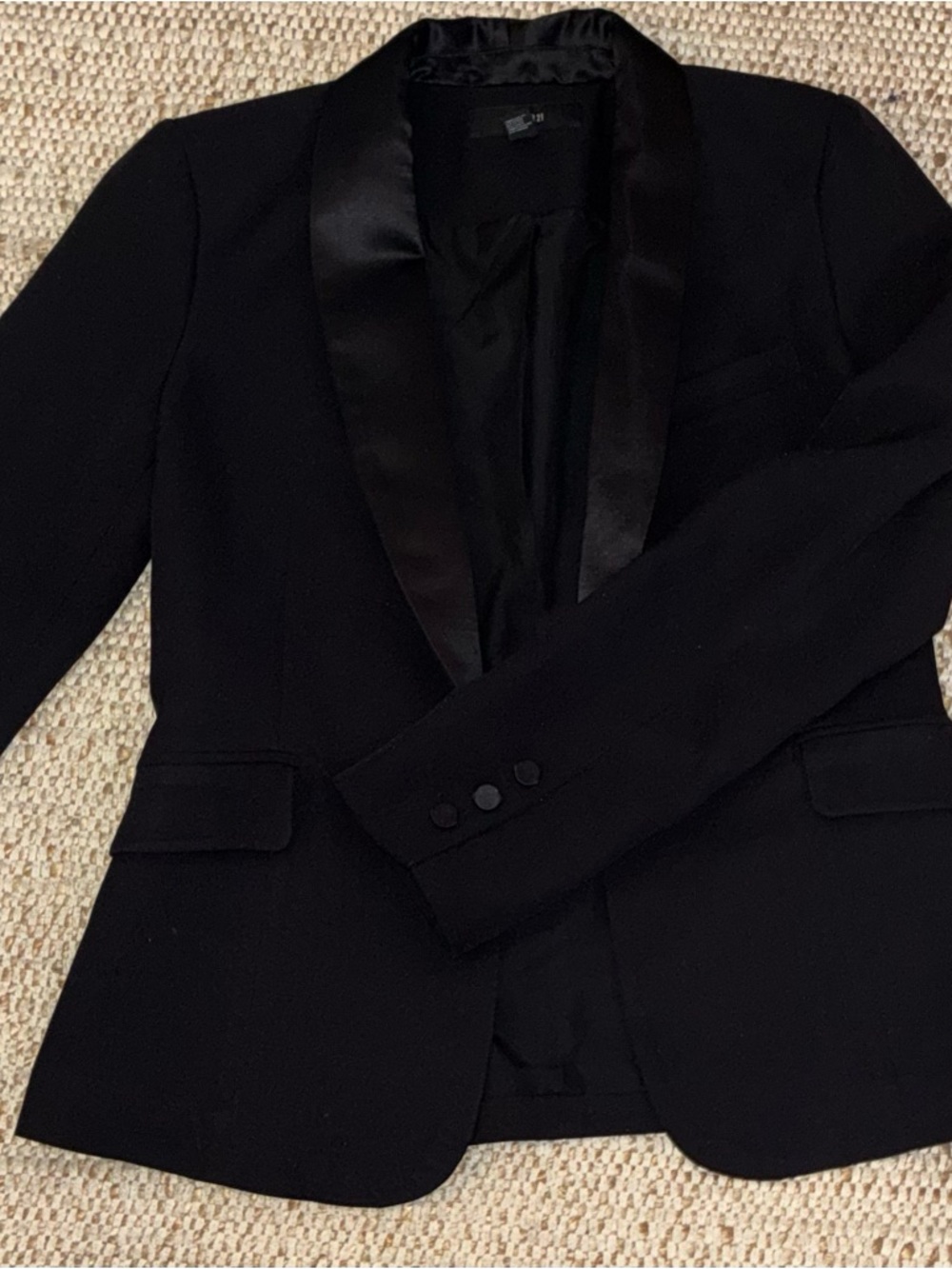 EUC Forever 21 Black Tailored Blazer Women's Medium Classic Career Office Work - Picture 4 of 13